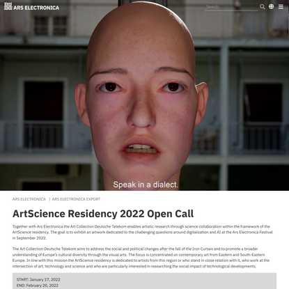 ArtScience Residency 2022 Open Call