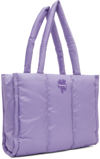 MARC JACOBS HEAVEN_Purple Puffer Logo Tote