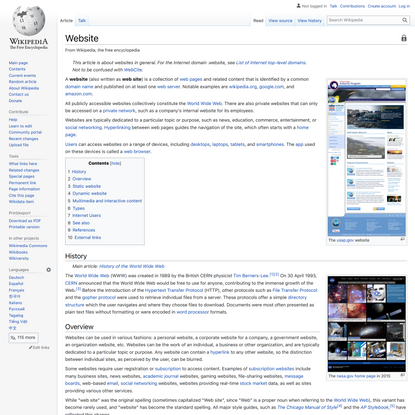 Website - Wikipedia