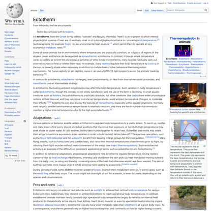 Ectotherm - Wikipedia