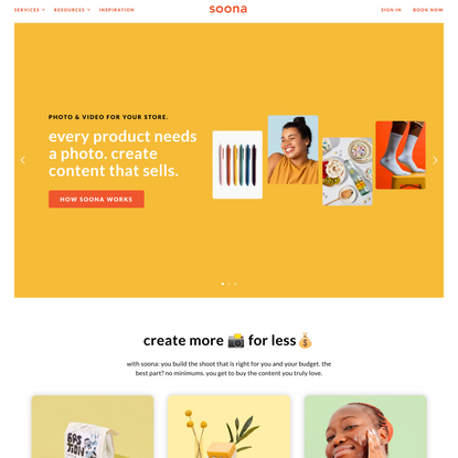 soona - your ecommerce product photography studio