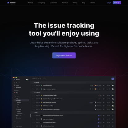 Linear – The issue tracking tool you’ll enjoy using