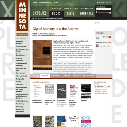 Digital Memory and the Archive