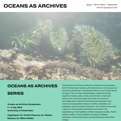 Oceans As Archives