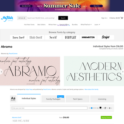 Abramo Font | Webfont &amp; Desktop | MyFonts