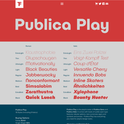Publica Play « FaceType Foundry