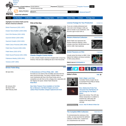 Newsreels, video, archive, film, footage, stills - British Pathé