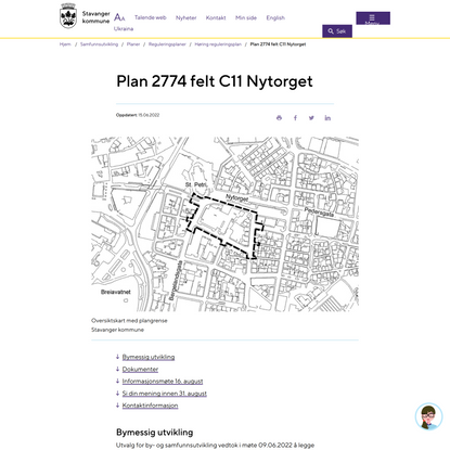 Plan 2774 felt C11 Nytorget | Stavanger kommune