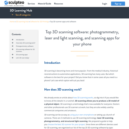 Top 3D scanner apps and software in 2022