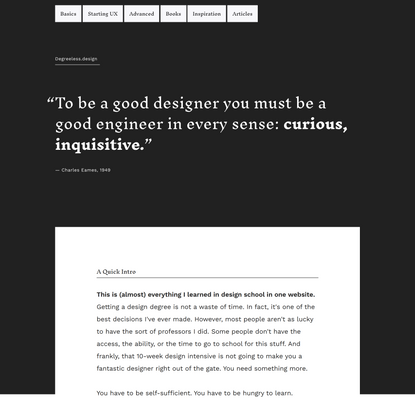 Degreeless.design - Everything I Learned in Design School