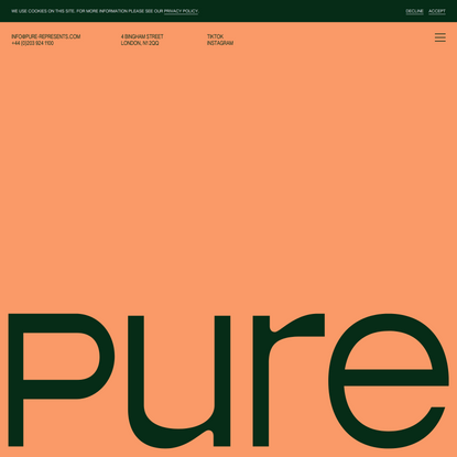 Pure – Helping artists connect with audiences through live performance.