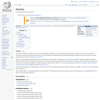 Drexciya - Wikipedia