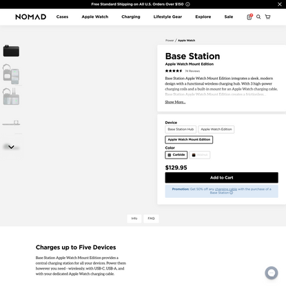 Base Station Apple Watch Mount Edition | NOMAD®