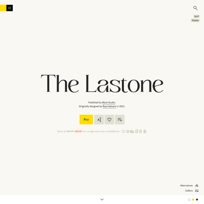 The Lastone Font