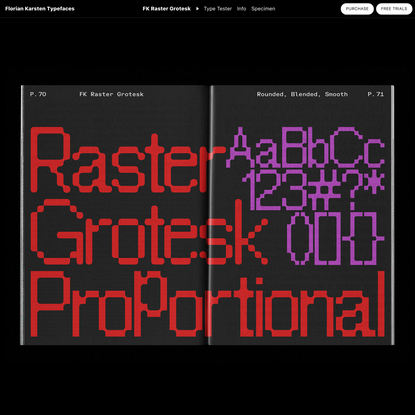 FK Raster Grotesk | Florian Karsten Typefaces