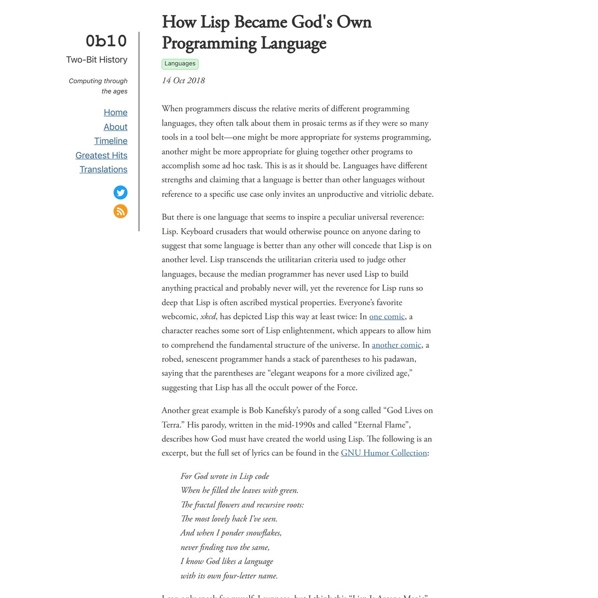 How Lisp Became God’s Own Programming Language — Are.na