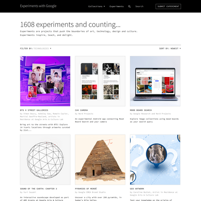 All Experiments - Experiments with Google