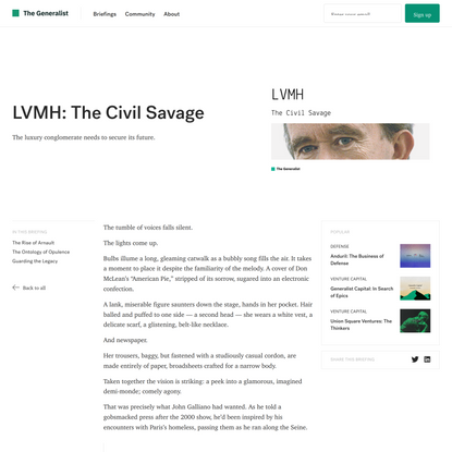 LVMH: The Civil Savage | The Generalist