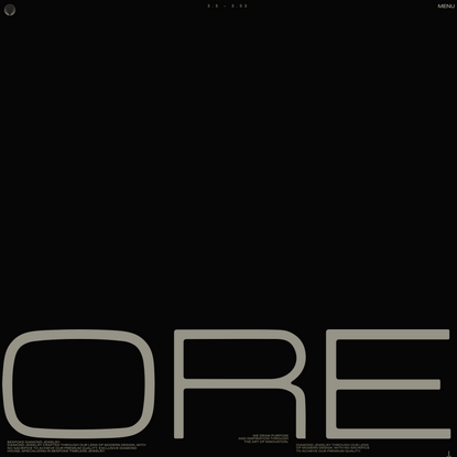 ORE - Homepage