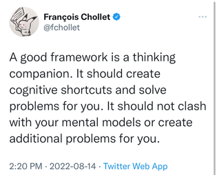 A good framework by François Chollet