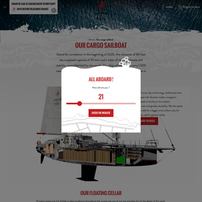 Our cargo sailboat - Grain de Sail
