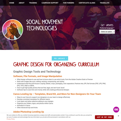 Graphic Design for Organizing Curriculum - Social Movement Technologies