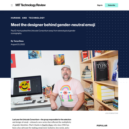 Meet the designer behind gender-neutral emoji | MIT Technology Review