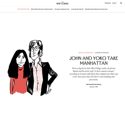 John and Yoko Take Manhattan