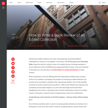 How to Write a Book Review of an Edited Collection