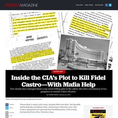 Inside the CIA’s Plot to Kill Fidel Castro—With Mafia Help