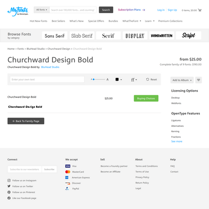 Churchward Design Bold Font | Webfont &amp; Desktop | MyFonts