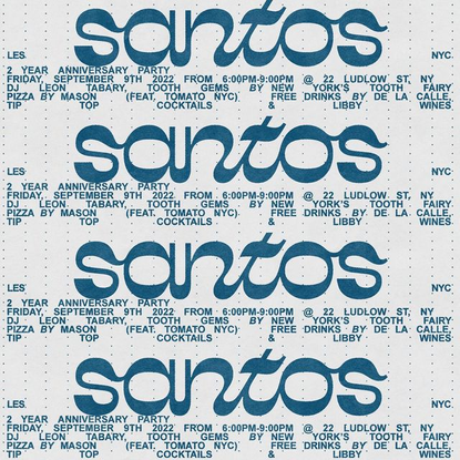 Santos by Mónica on Instagram: “TOMORROW! Come celebrate our 2nd birthday from 6-9pm featuring drinks by @delacalleco @tipt...