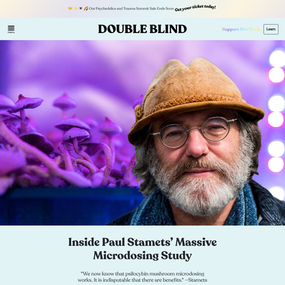 Inside Paul Stamets’ Massive Microdosing Study