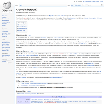 Cronopio (literature) - Wikipedia