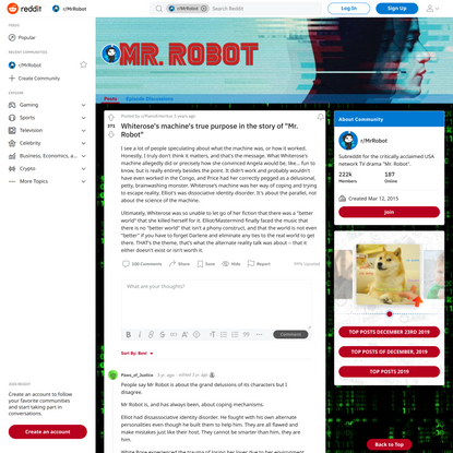 r/MrRobot - Whiterose’s machine’s true purpose in the story of “Mr. Robot”
