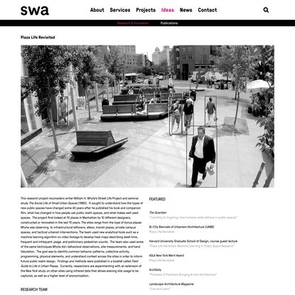 Plaza Life Revisited - SWA Group