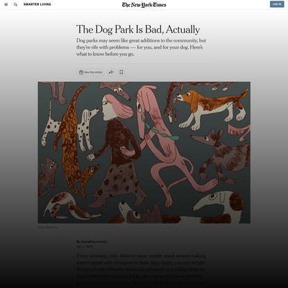 The Dog Park Is Bad, Actually (Published 2020)
