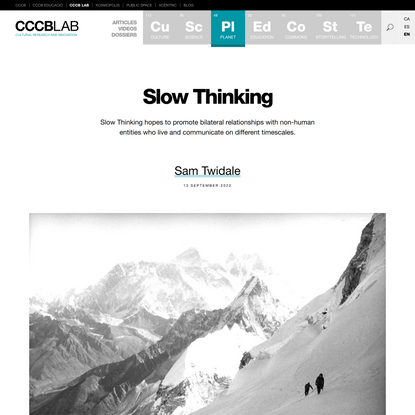Slow Thinking | CCCB LAB