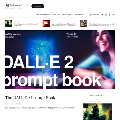 The DALL·E 2 Prompt Book