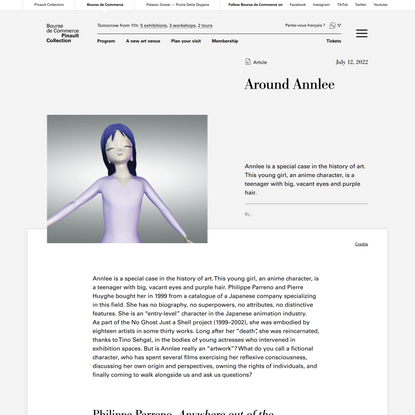 Around Annlee | Bourse de Commerce