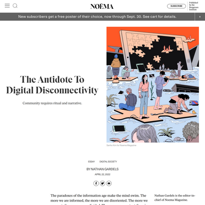 The Antidote To Digital Disconnectivity | NOEMA