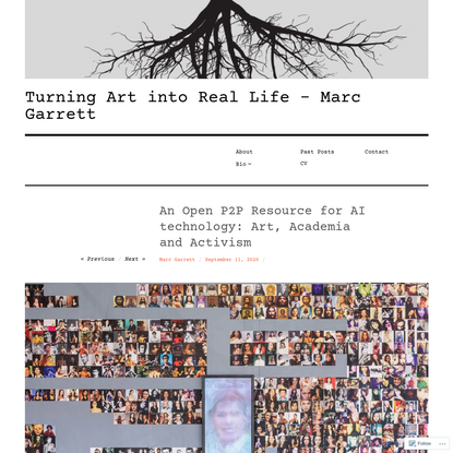 An Open P2P Resource for AI technology: Art, Academia and Activism