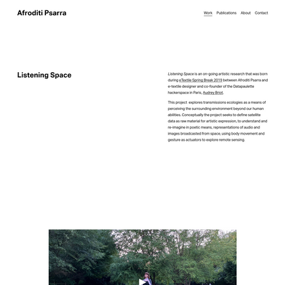 Listening Space - Afroditi Psarra