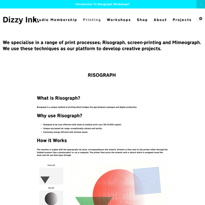 Risograph Guide — Dizzy Ink.