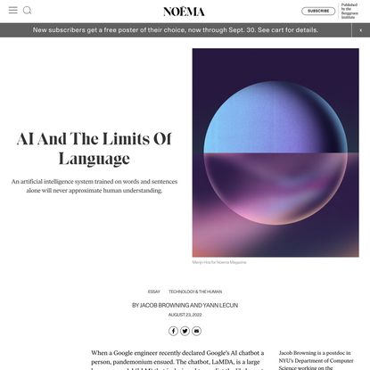 AI And The Limits Of Language | NOEMA