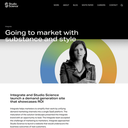 Going to market with substance and style - Studio Science