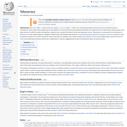 Tellurocracy - Wikipedia