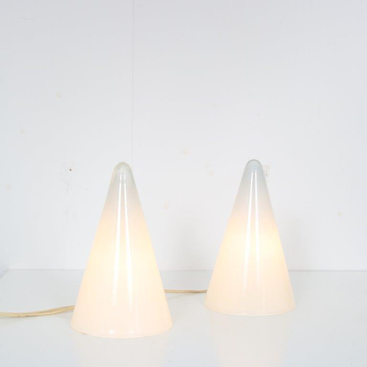 1970s Pair of “Teepee” table lamps by SCE, France - De Vreugde Design