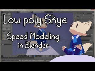 Low poly Skye (Zootopia) - Speed Modeling