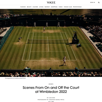 Scenes From On and Off the Court at Wimbledon 2022